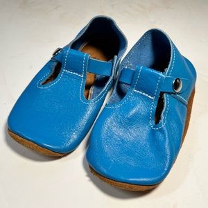 Mon Petite soft soled shoes, Mary janes in sky blue